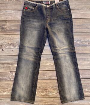 Request Black Denim Jeans Pants SZ 33 C100104